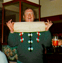 Bob shows off the declaration