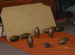 Three remaining pins